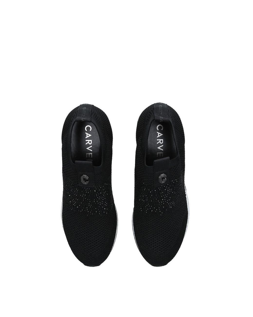 Carvela Kurt Geiger Black 'Janeiro 2' Fabric Trainers