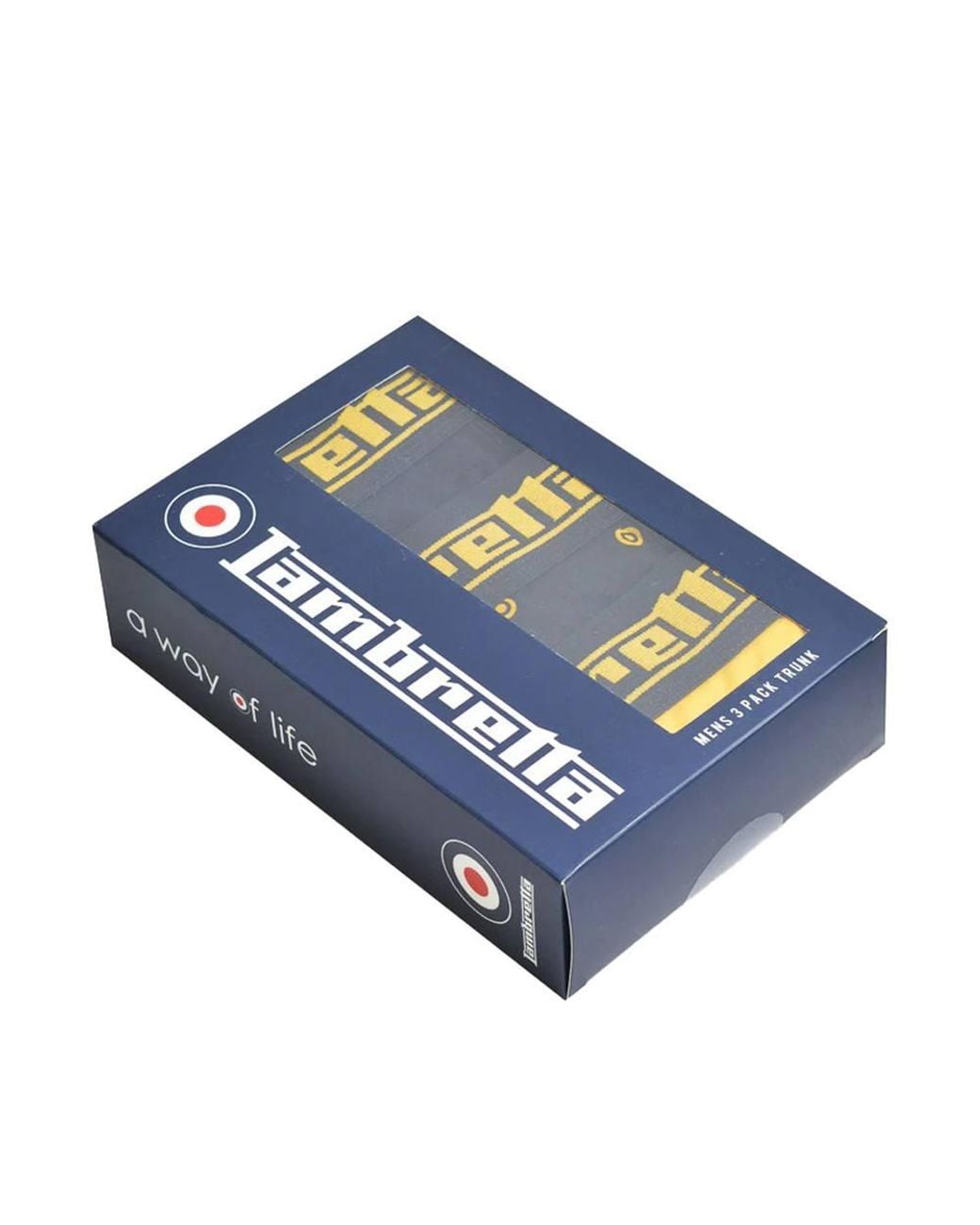 Lambretta Yellow Target Boxer Shorts (Pack Of 3) for men