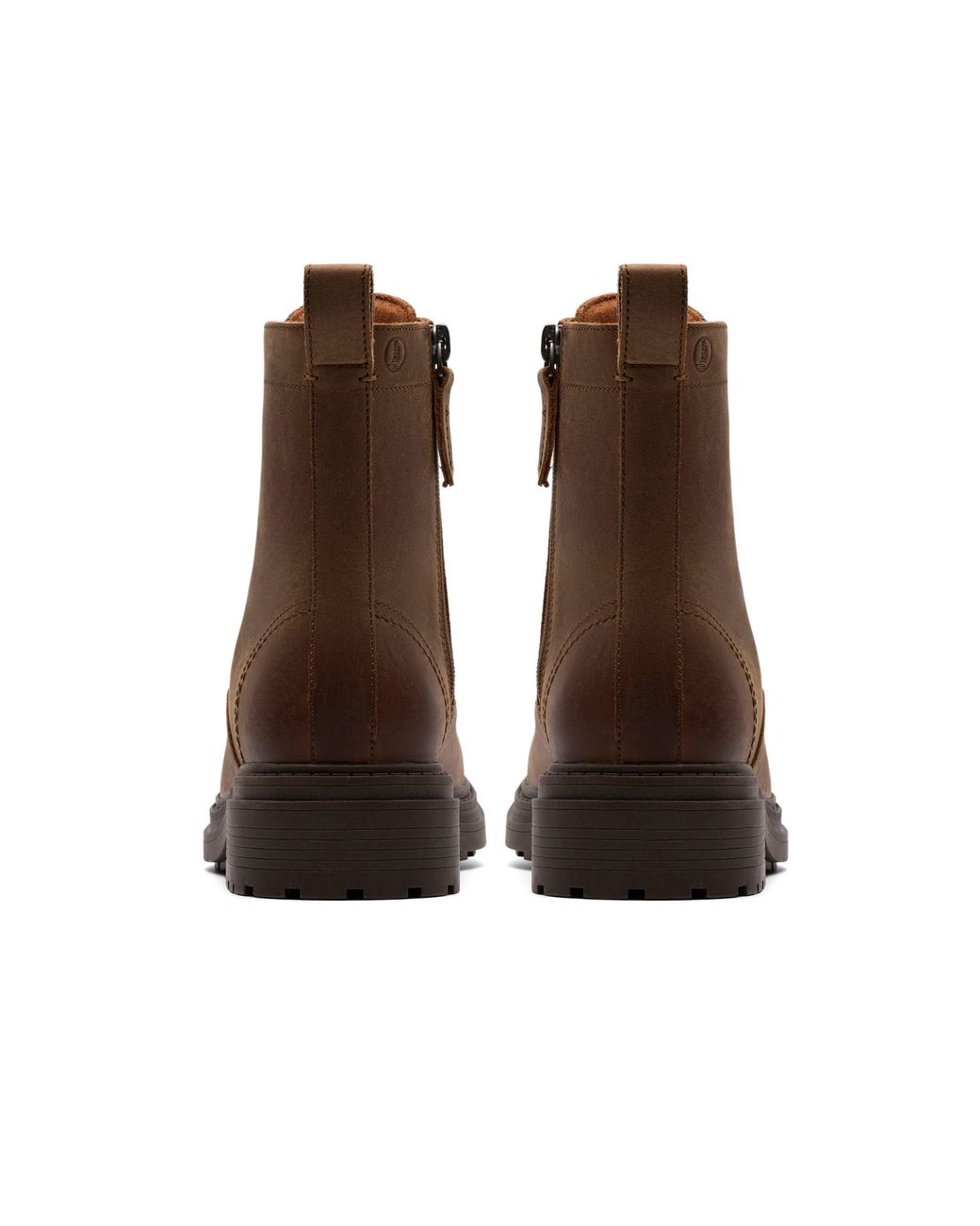 Clarks Brown Orinoco 3 Style Walnut Leather Ankle Boots, Lace Up