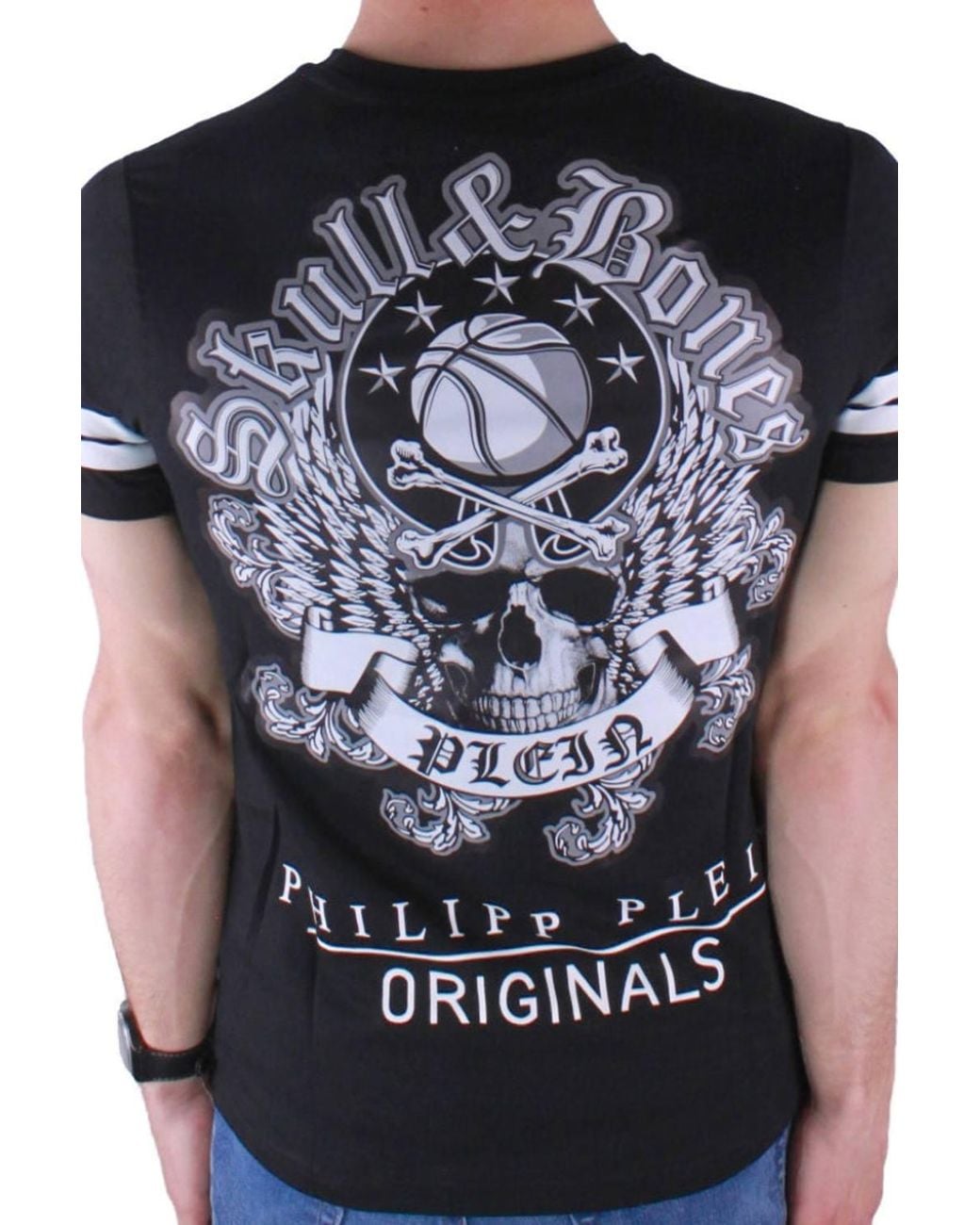 Philipp Plein Black Short Sleeve Crew T-Shirt for men