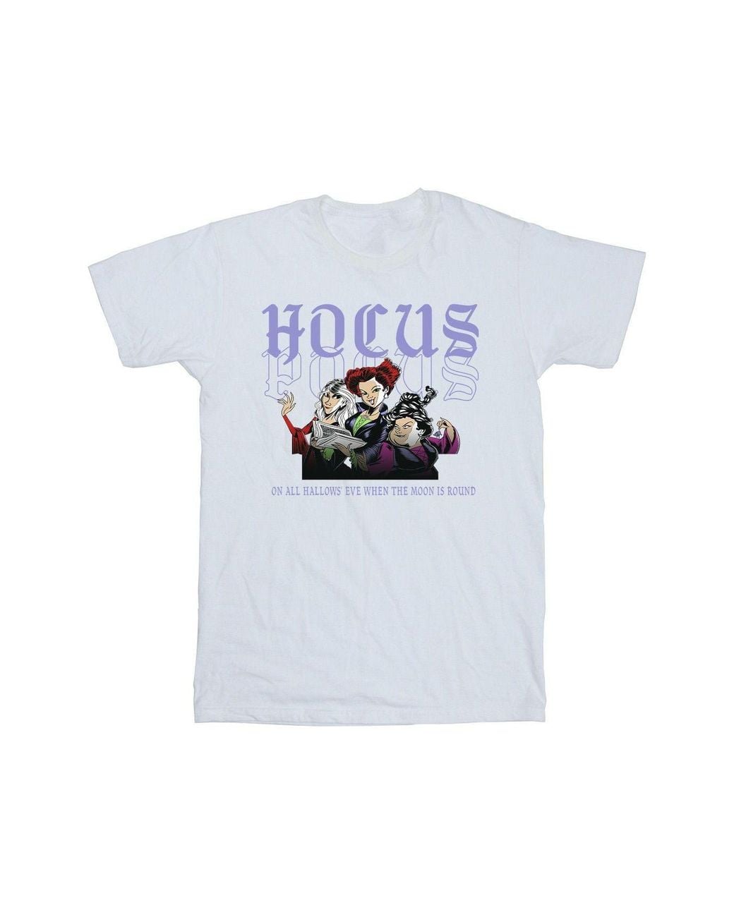 Disney White Hocus Pocus Hallows Eve T-Shirt for men