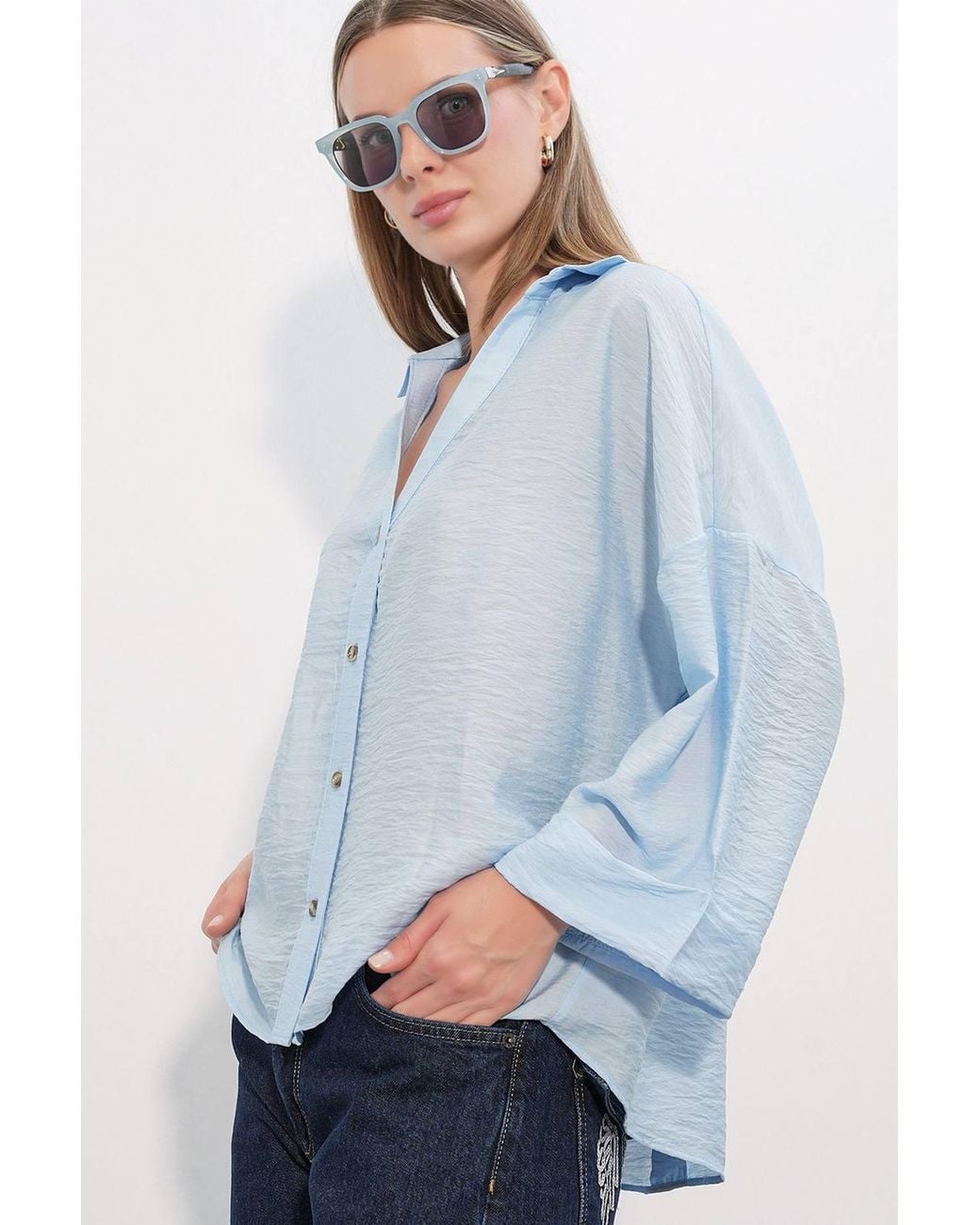 Bigdart White Viscose-Nylon Shirt