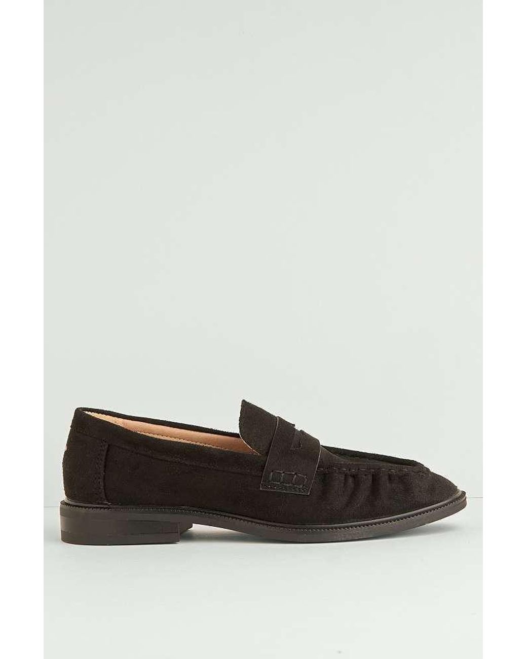 Miss Diva Black Haisley Plain Silp On Loafer With Band