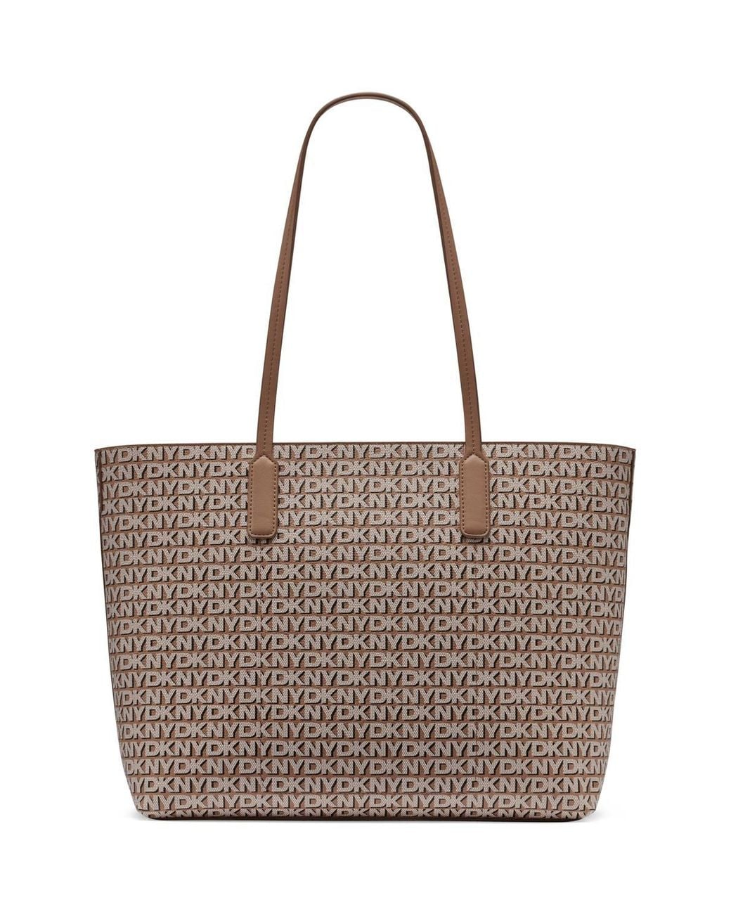 DKNY Brown Saige Top Zip Tote Bag Cappuccino