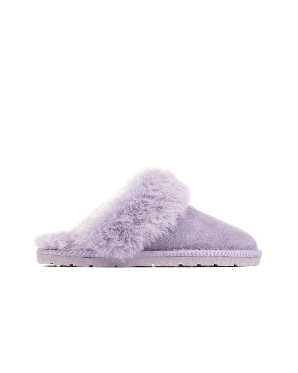 Jones Bootmaker Purple Bella-Rose Sheepskin Mule Slippers