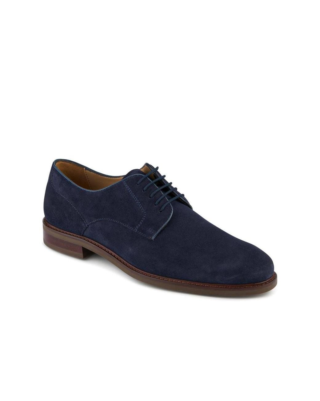 Jones Bootmaker Blue Malachi Smart Casual Leather Lace Up Shoes for men