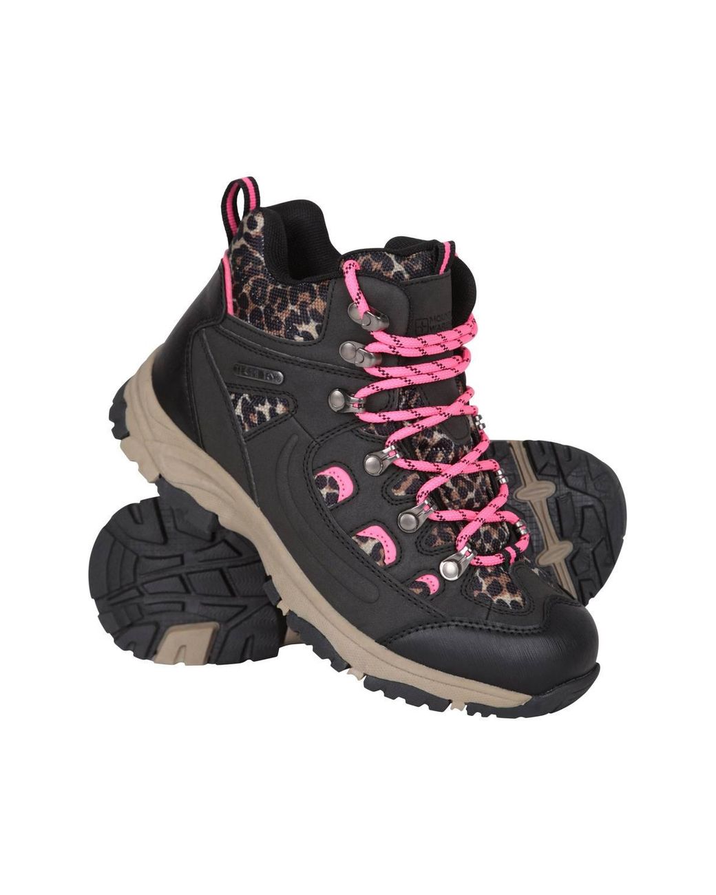Mountain Warehouse Gray 'Adventurer' Printed Fully Waterproof Isodry Durable Cushioned Boots