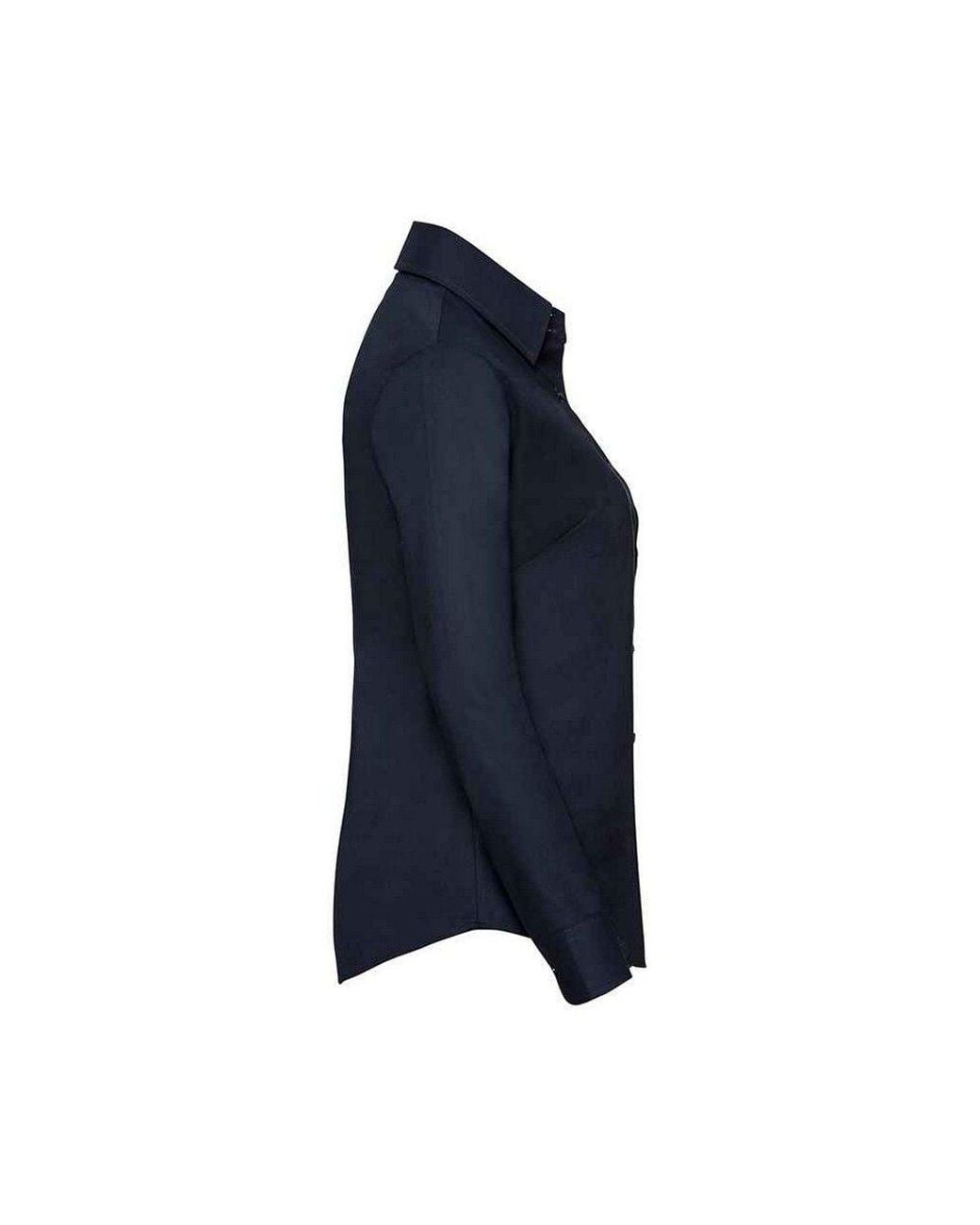 Russell Blue Oxford Easy-Care Long-Sleeved Shirt