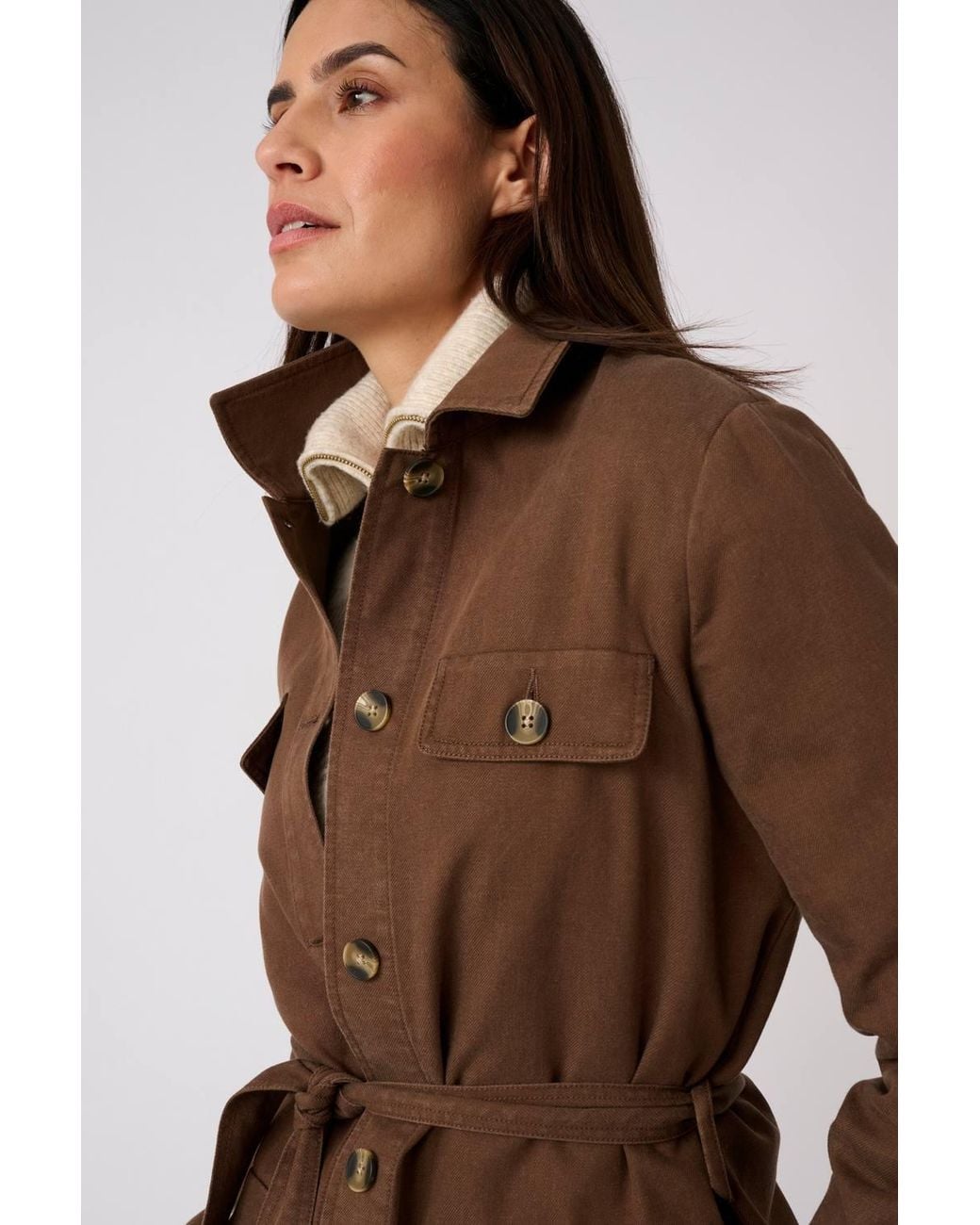 DAMART Blue Safari Style Jacket
