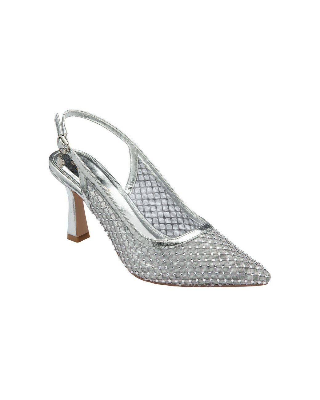 Lotus White 'Phoenix' Slingback Court Shoes