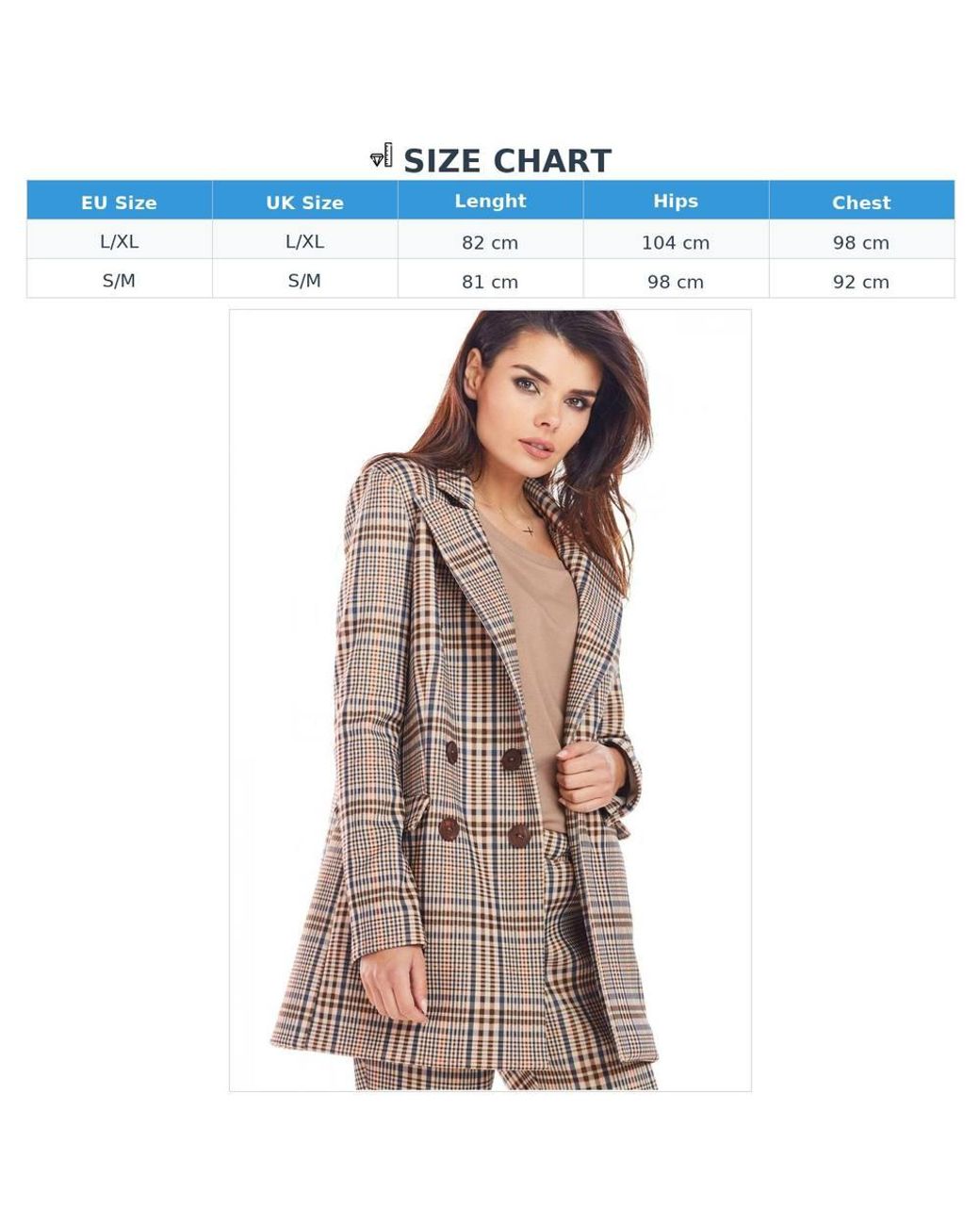 Love Lace Brown Everyday Relaxed Collared Blazer With Buttons