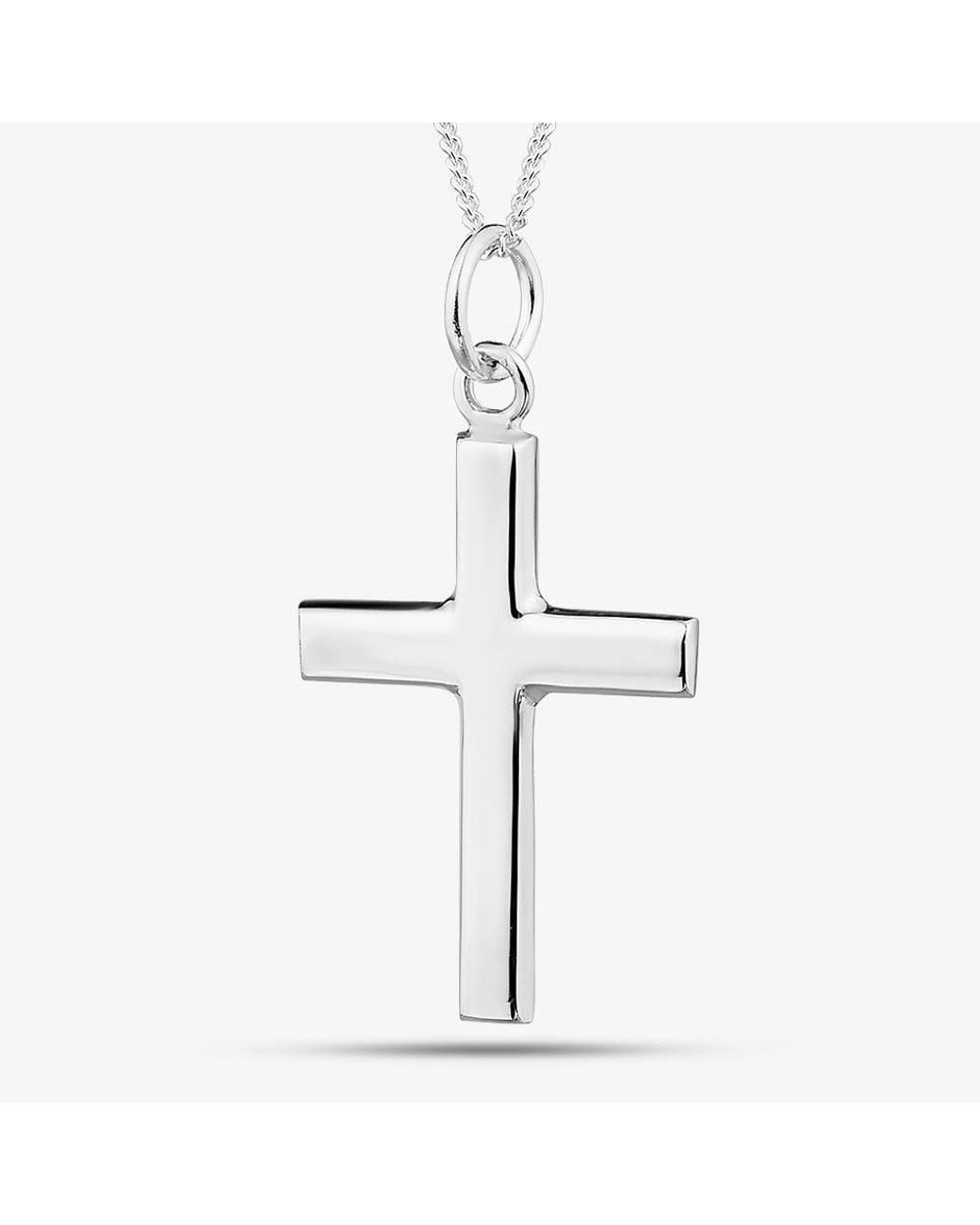T.H.Baker White Cross Pendant P1P06N0260 N2326