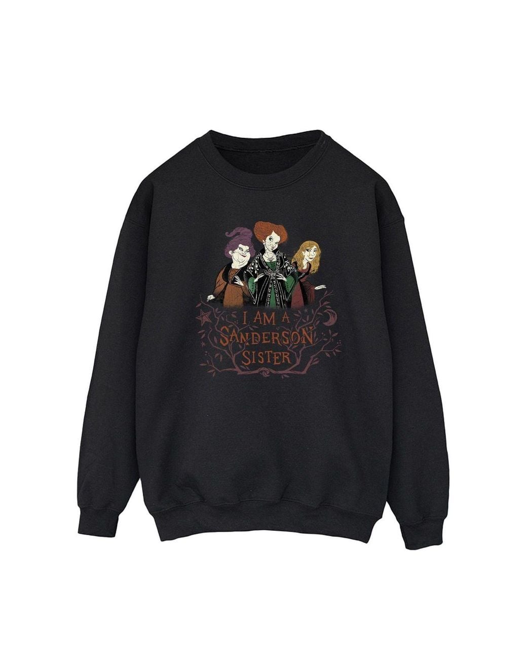 Disney Black Hocus Pocus Sanderson Sister Sweatshirt for men