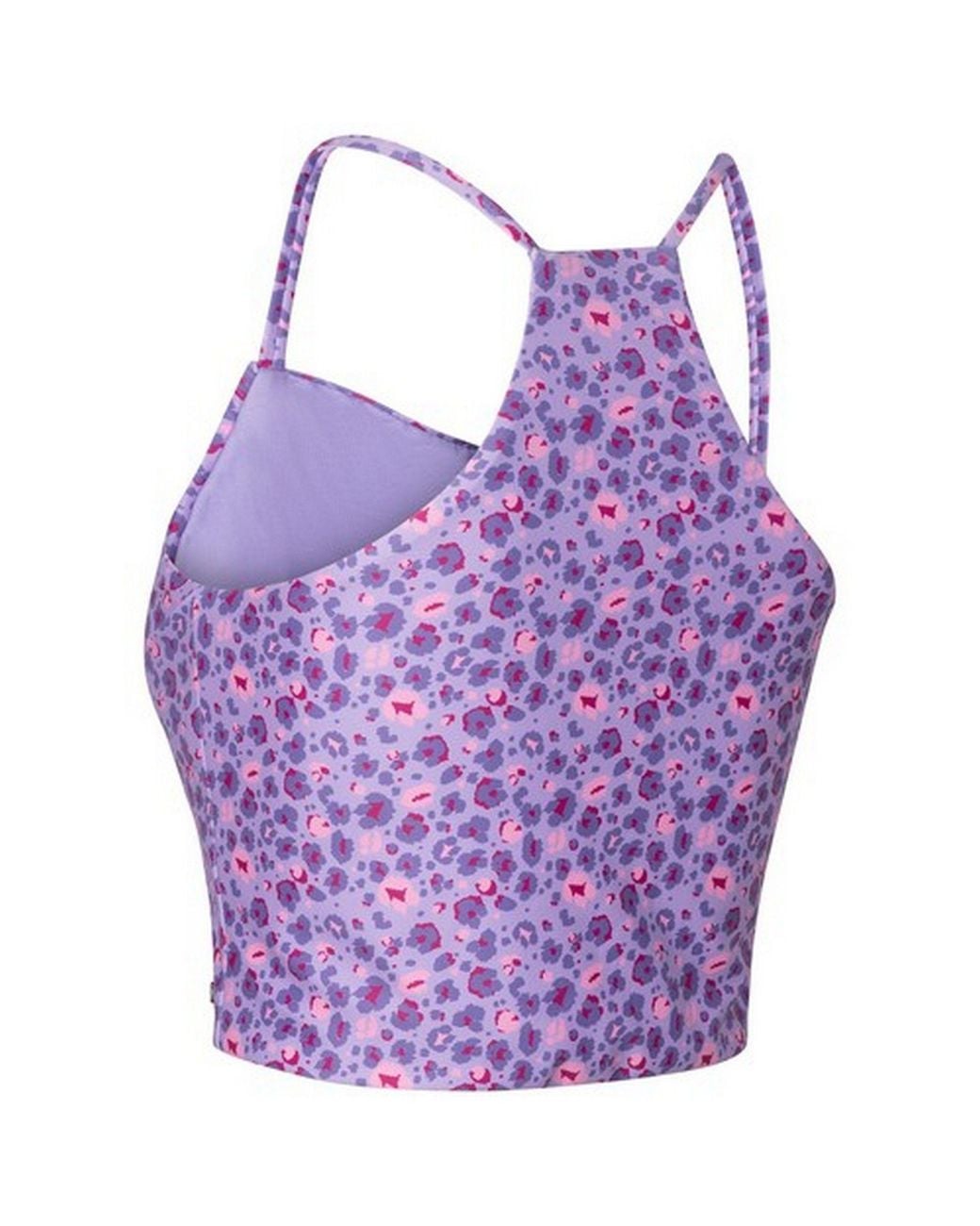 Trespass Purple Harlow Leopard Print Swim Top