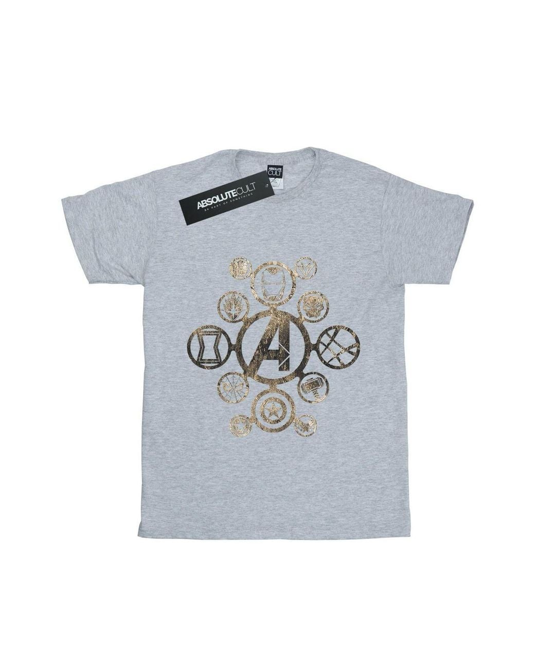 Marvel Blue Avengers Infinity War Icons Cotton Boyfriend T-Shirt