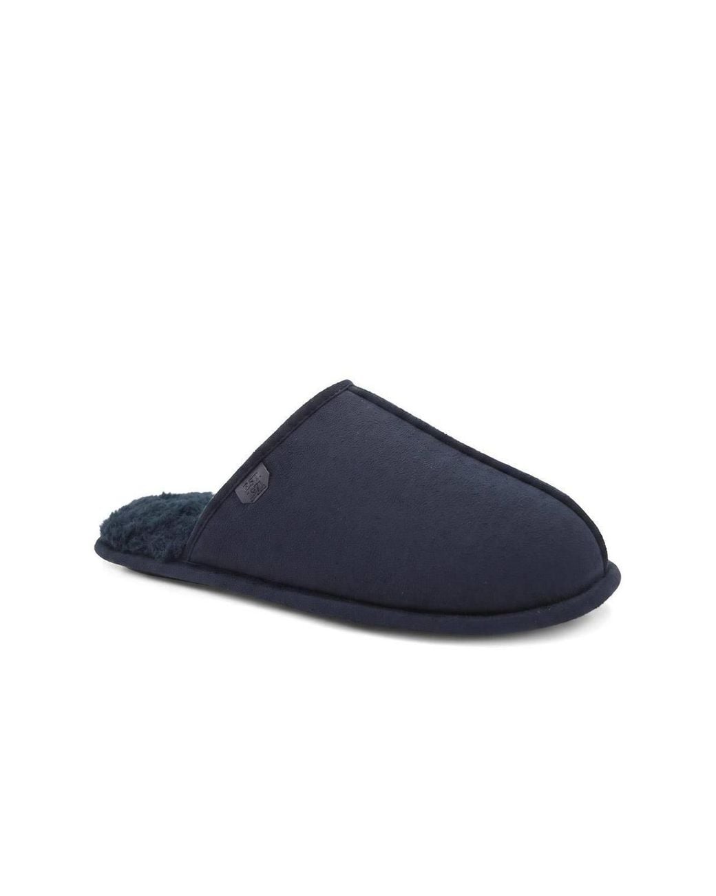 Pavers Blue Wide Fit Luxury Mule Slippers for men