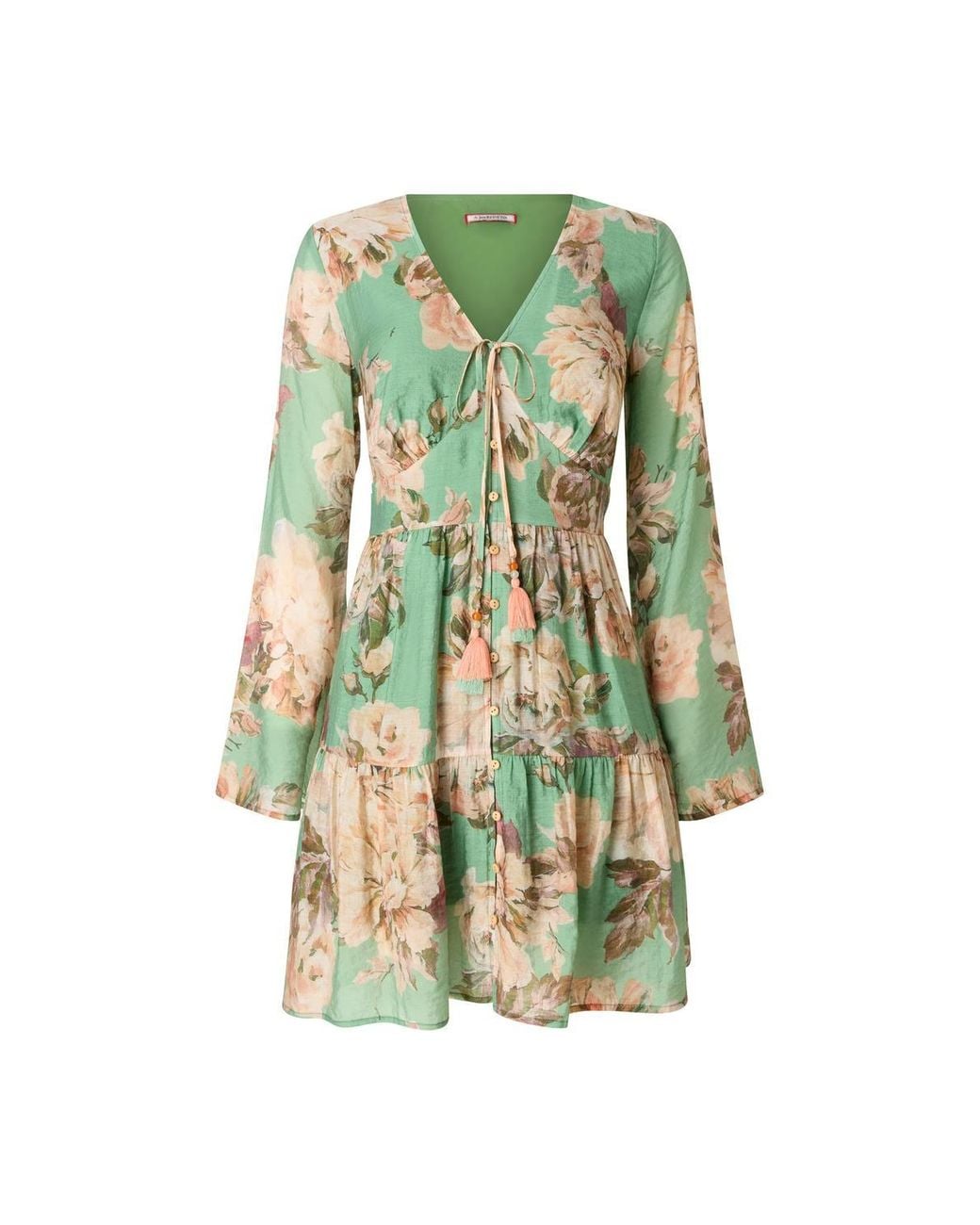 Joe Browns Green Vintage Inspired Floral Print Tunic Dress