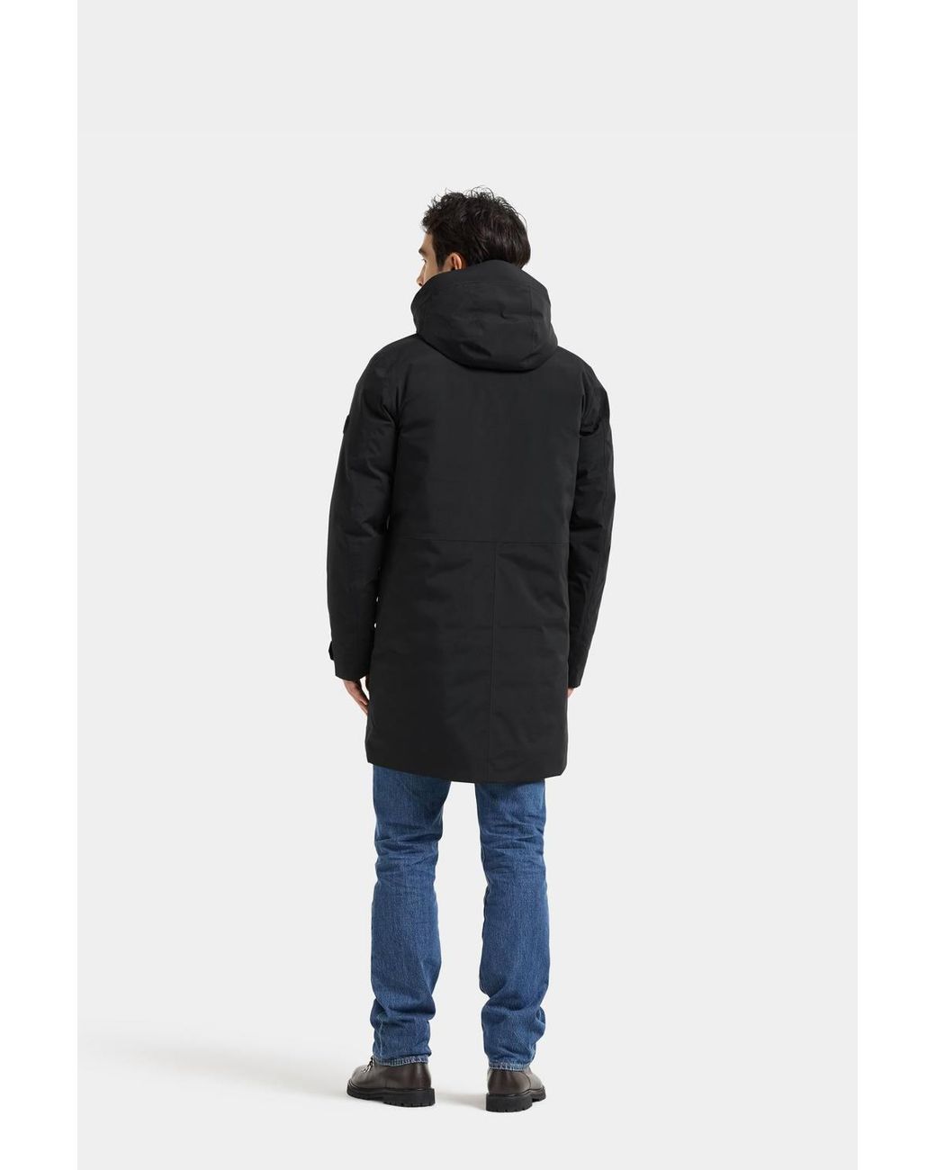 Didriksons Black Hektor Waterproof Breathable Padded Winter Parka for men