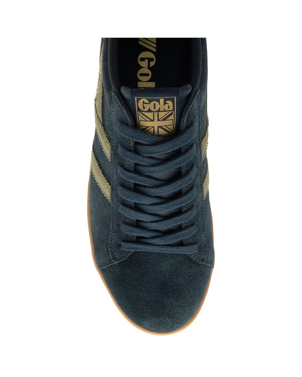 Gola Blue 'Equipe Suede Ii' Suede Lace-Up Trainers for men