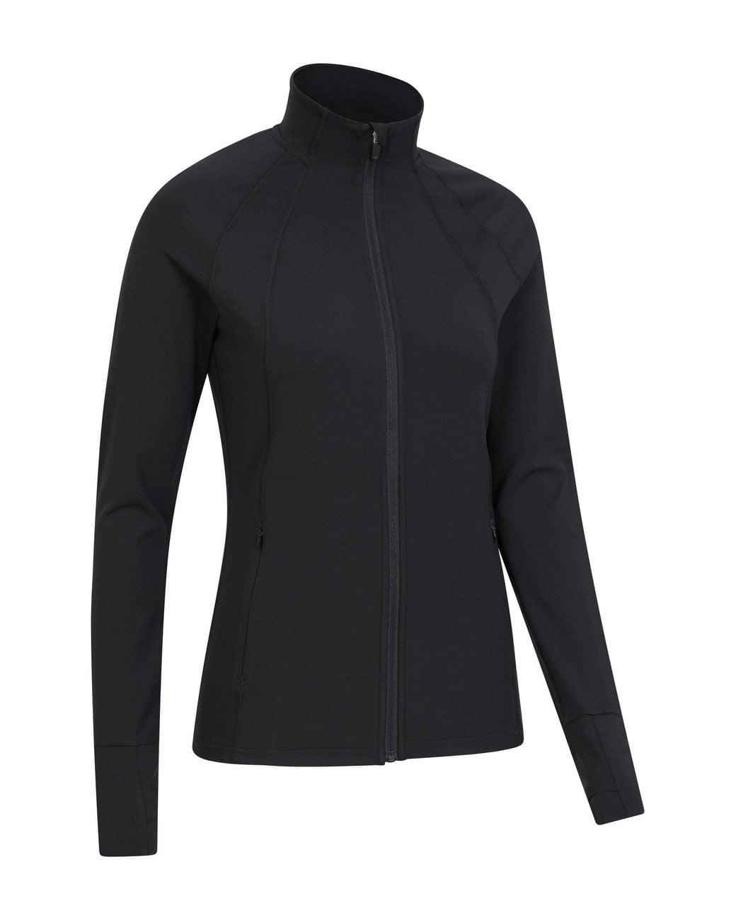 Mountain Warehouse 'Blackout' Full Zip Active Midlayer Jacket Stretchy Quick Wick Jumper