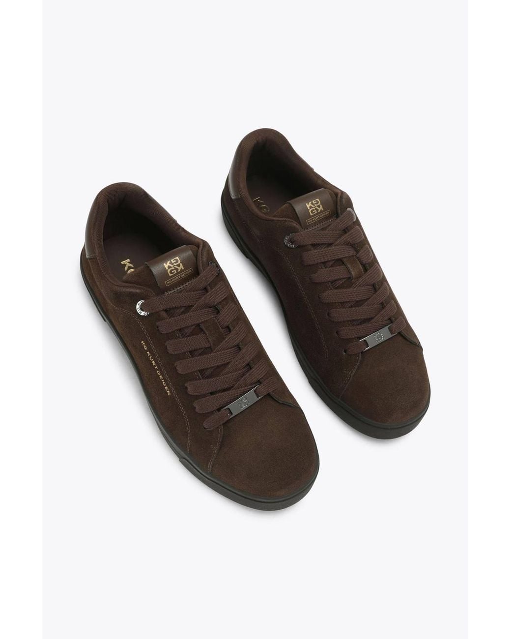 KG by Kurt Geiger Brown 'Noah Suede' Suede Trainers for men