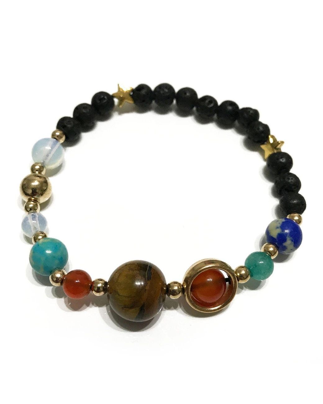 KDMD Black Lava Stone Bracelet