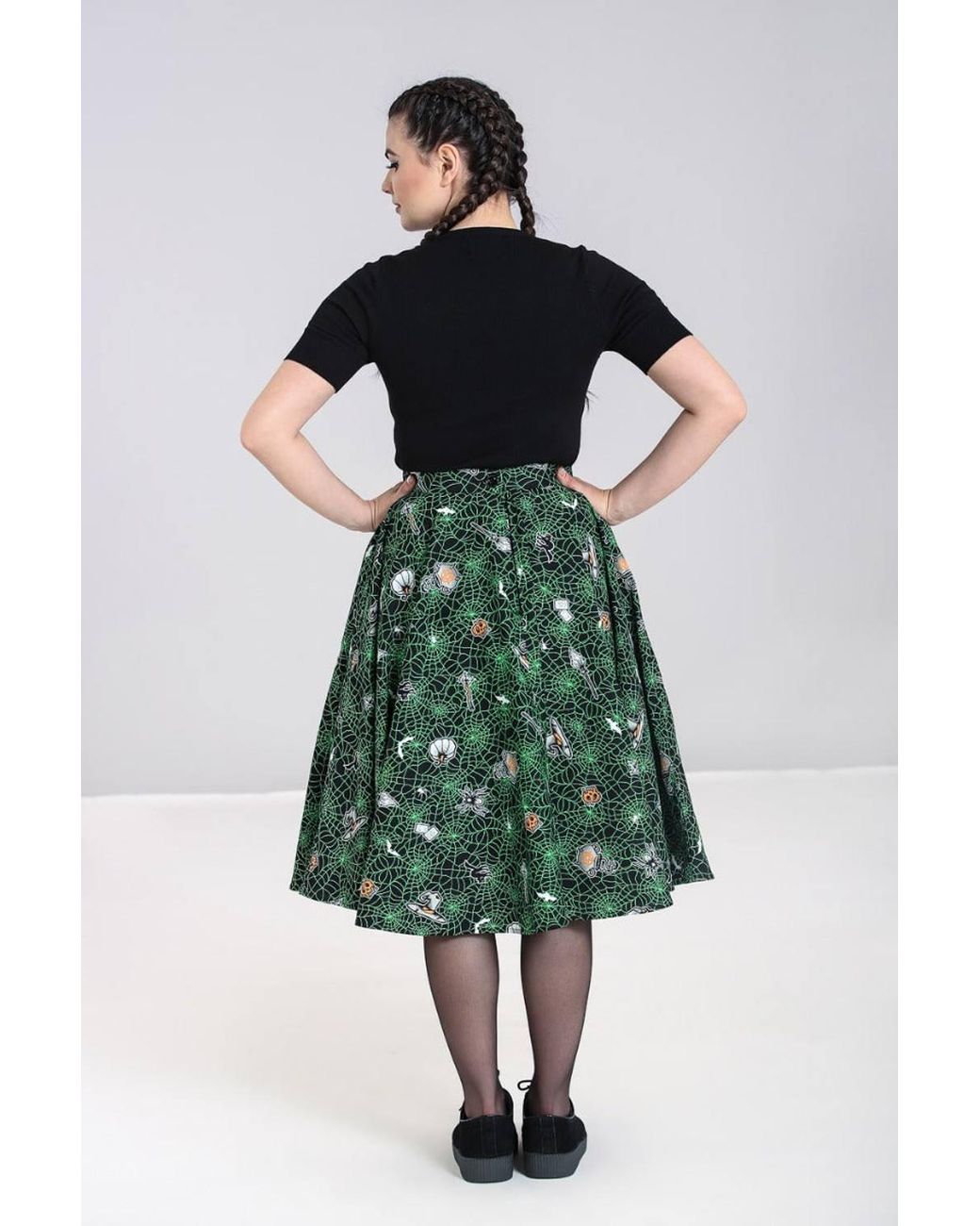 Hell Bunny Green Hex 50's Skirt
