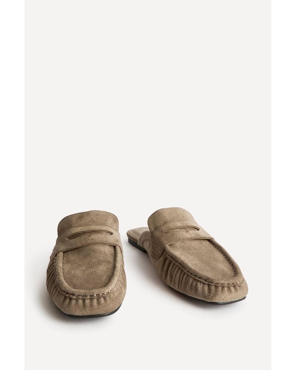 Linzi Gray Journal Ruched Square Toe Mules