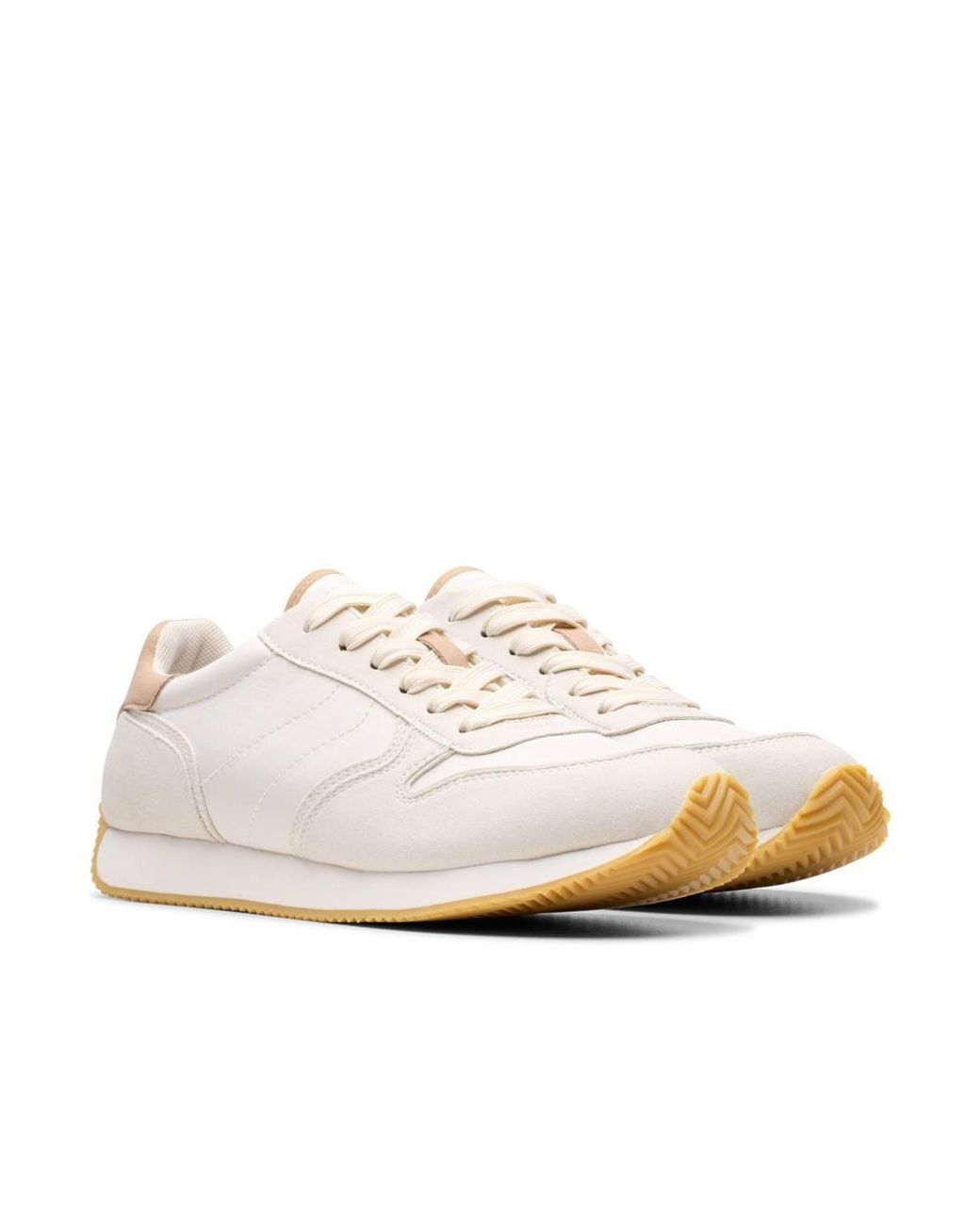 Clarks White Teirra Run Off- Trainers