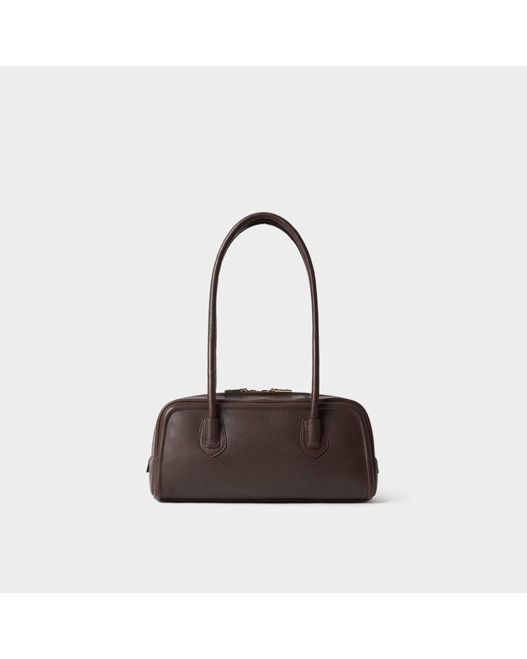 Osprey Green The Angel East West Leather Shoulder Bag