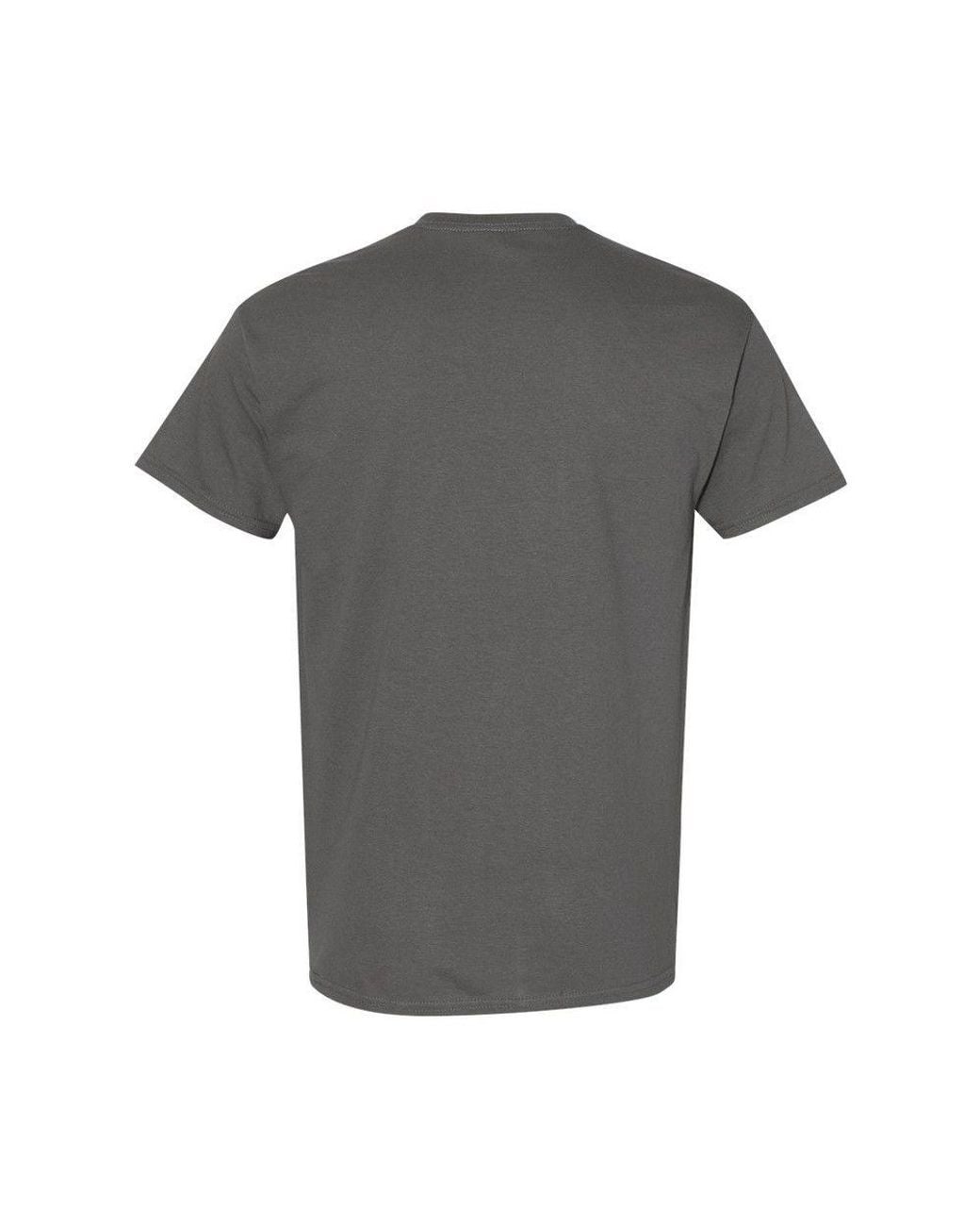 Gildan Gray Heavy Cotton T-Shirt for men