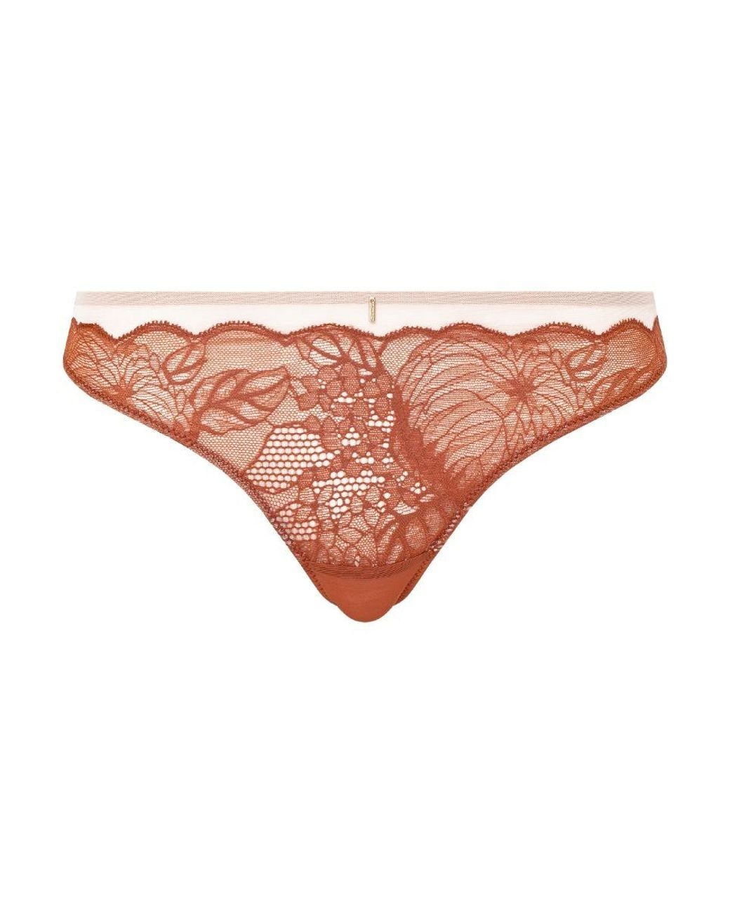 Chantelle Red Midnight Flowers Tanga