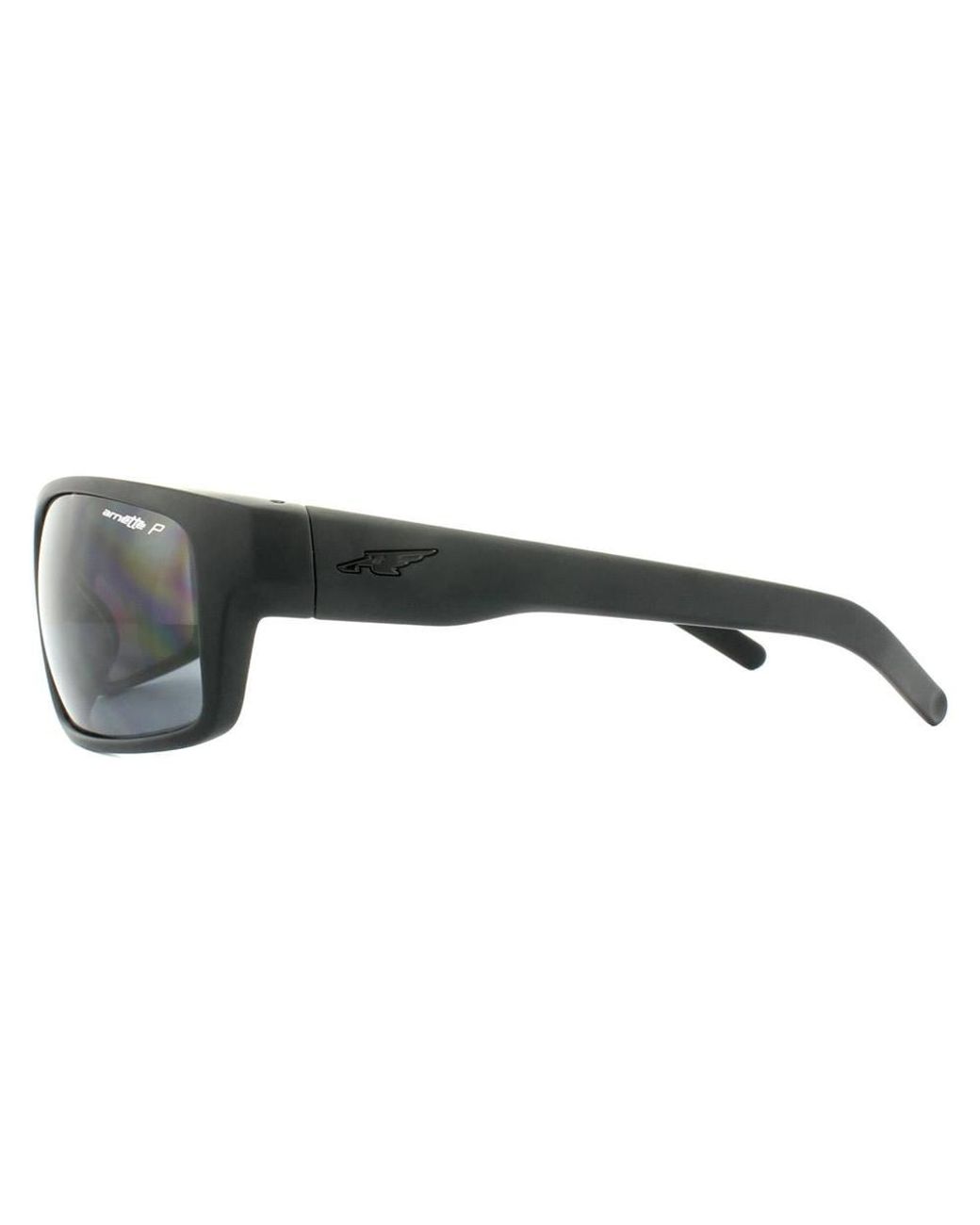 Arnette Gray Wrap Fuzzy Polarized Sunglasses for men