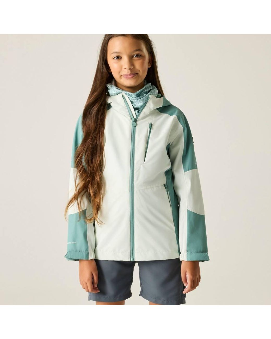 Regatta Green Calderdale Iii Hooded Waterproof Jacket
