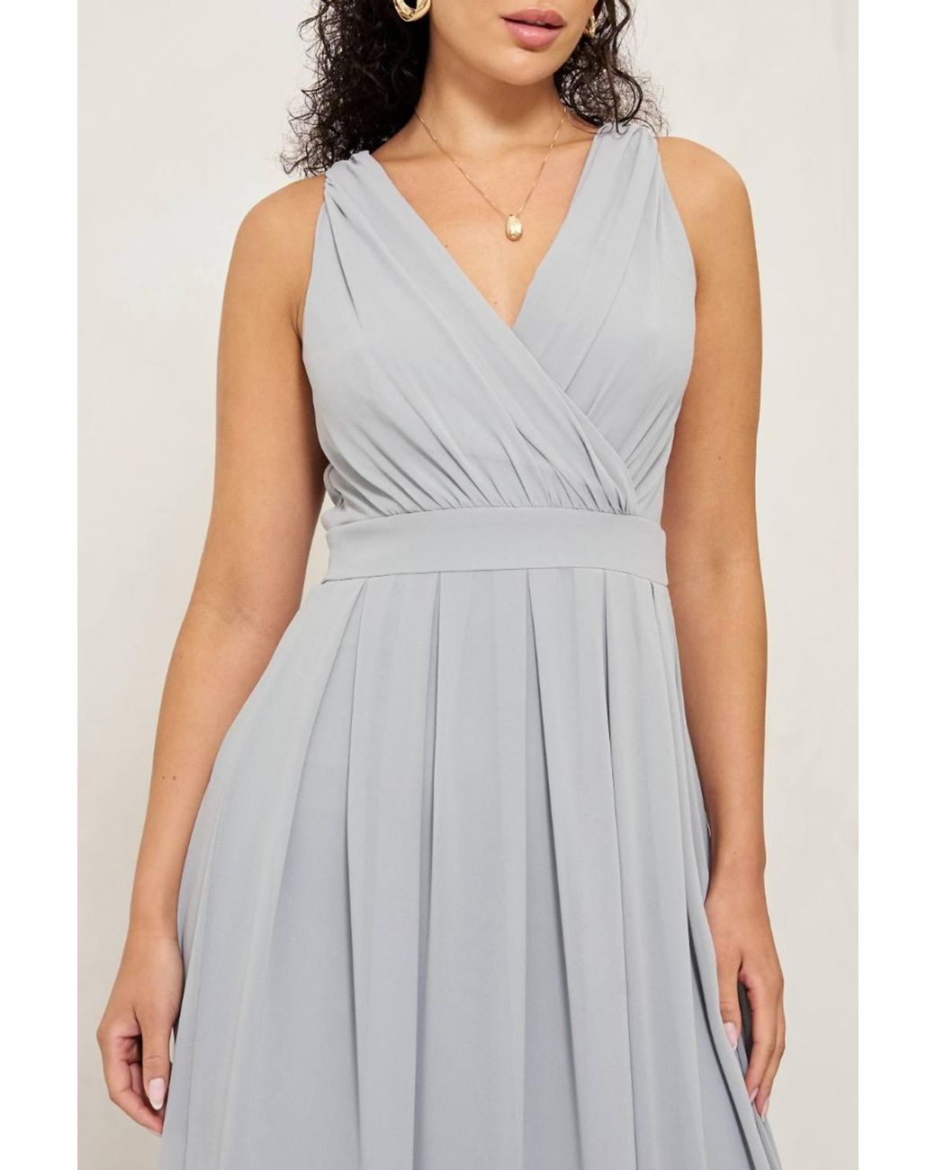 TFNC London White Kesha Sage Maxi Dress