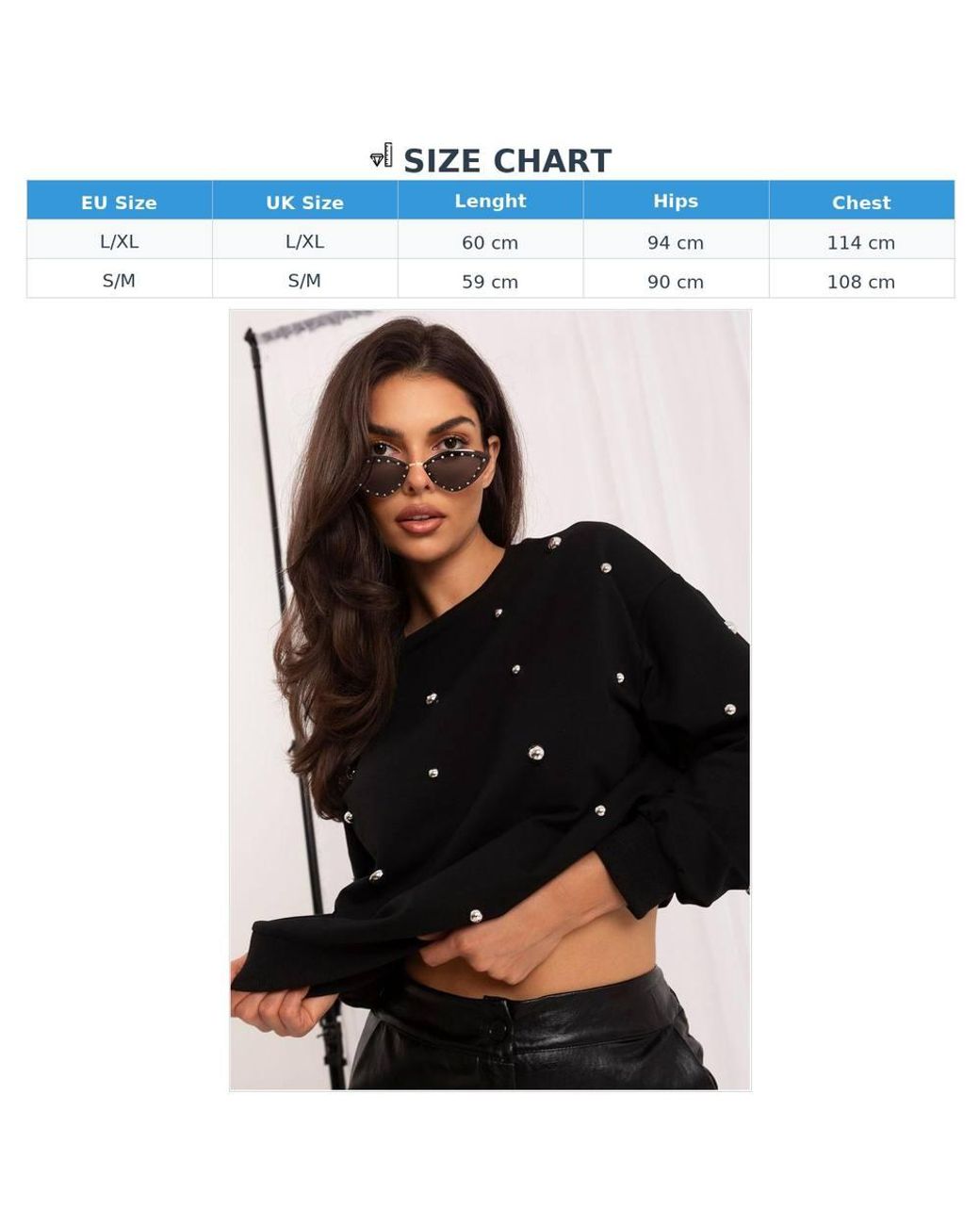 Love Lace Black Cotton Round Neck Long Sleeve Soft Blouse
