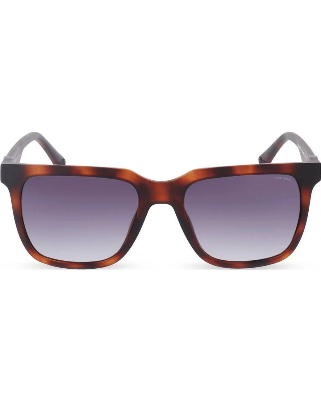 Police Brown Spln34M-540878 Square/Rectangle Sunglasses for men