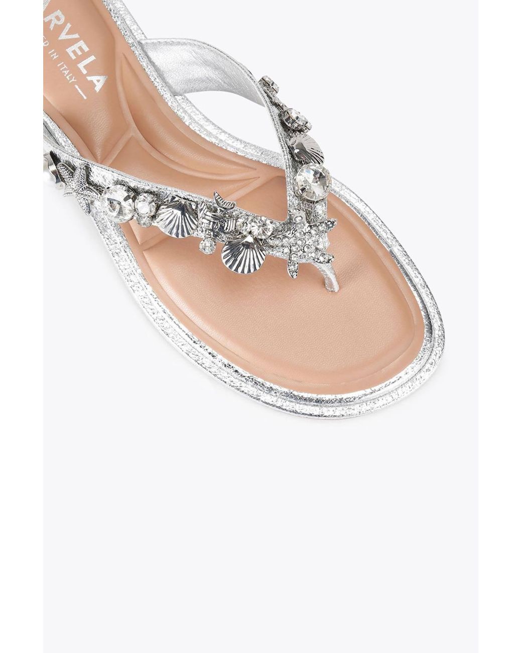 Carvela Kurt Geiger White 'Marina Flat Sandal' Sandals