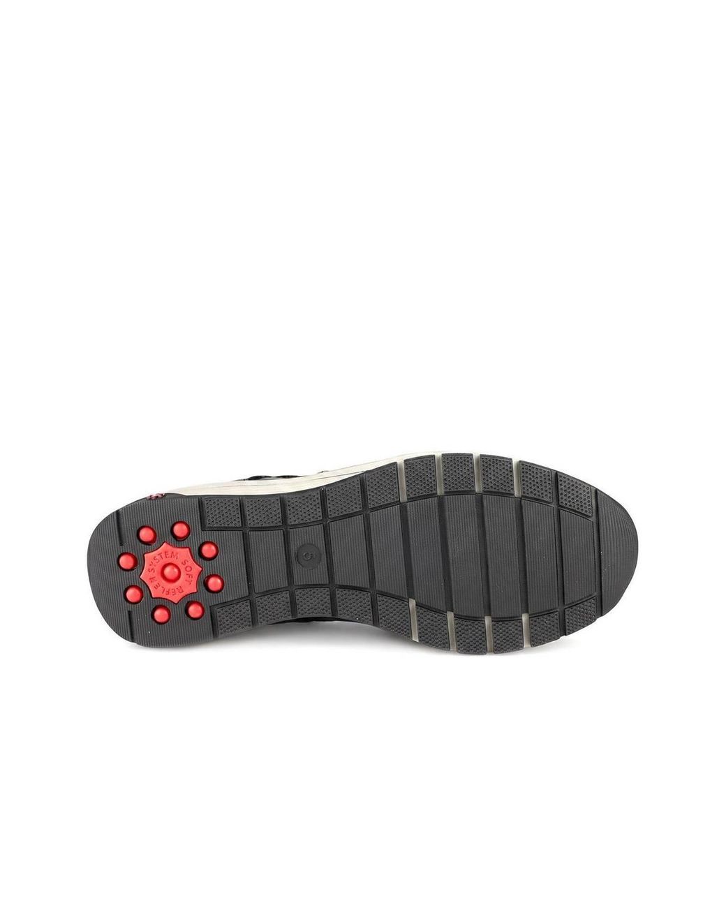 Pavers Black Relife Wedge Heel Zip & Lace Trainers