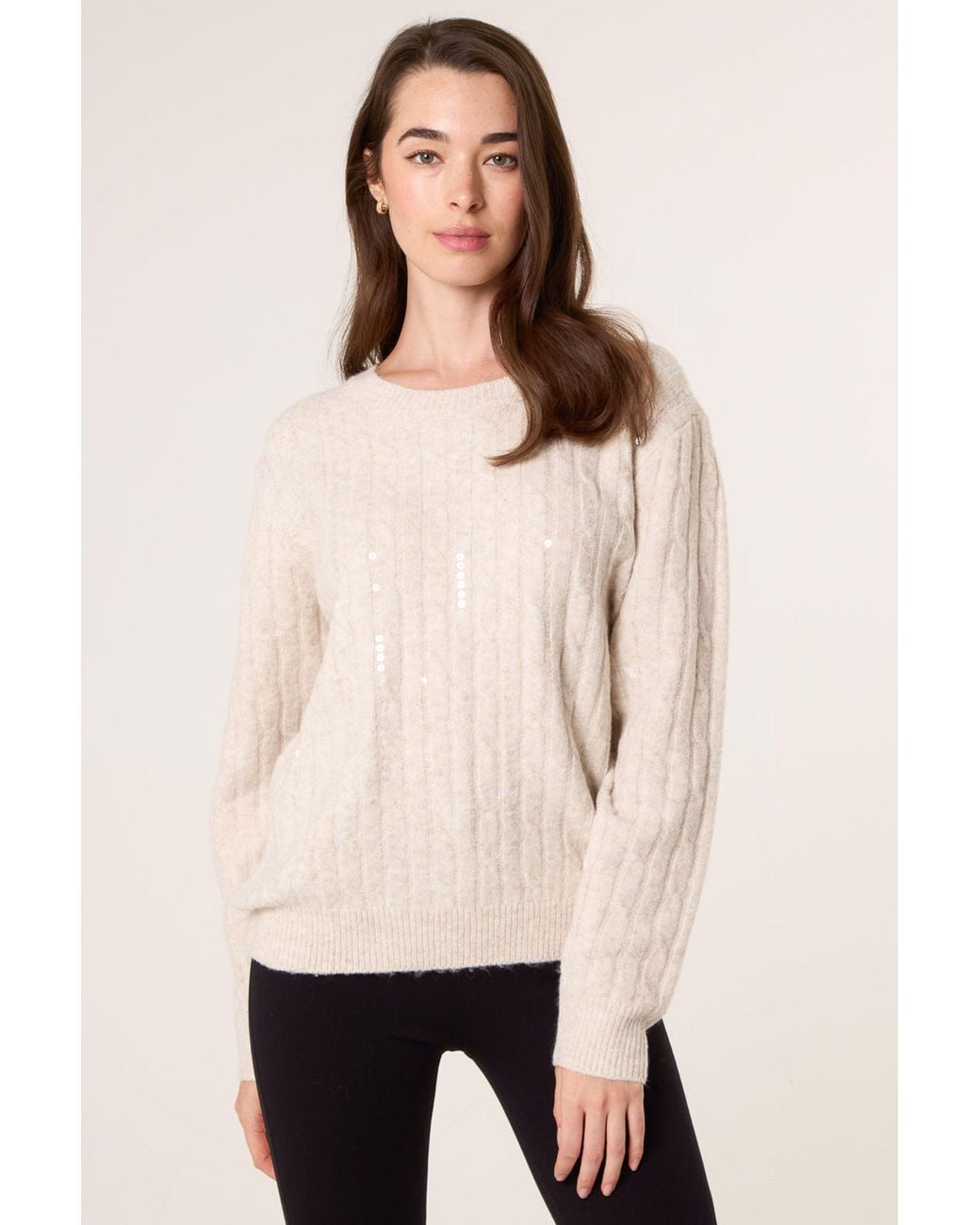 Blue Vanilla Natural Long Sleeve Round Neck Jumper