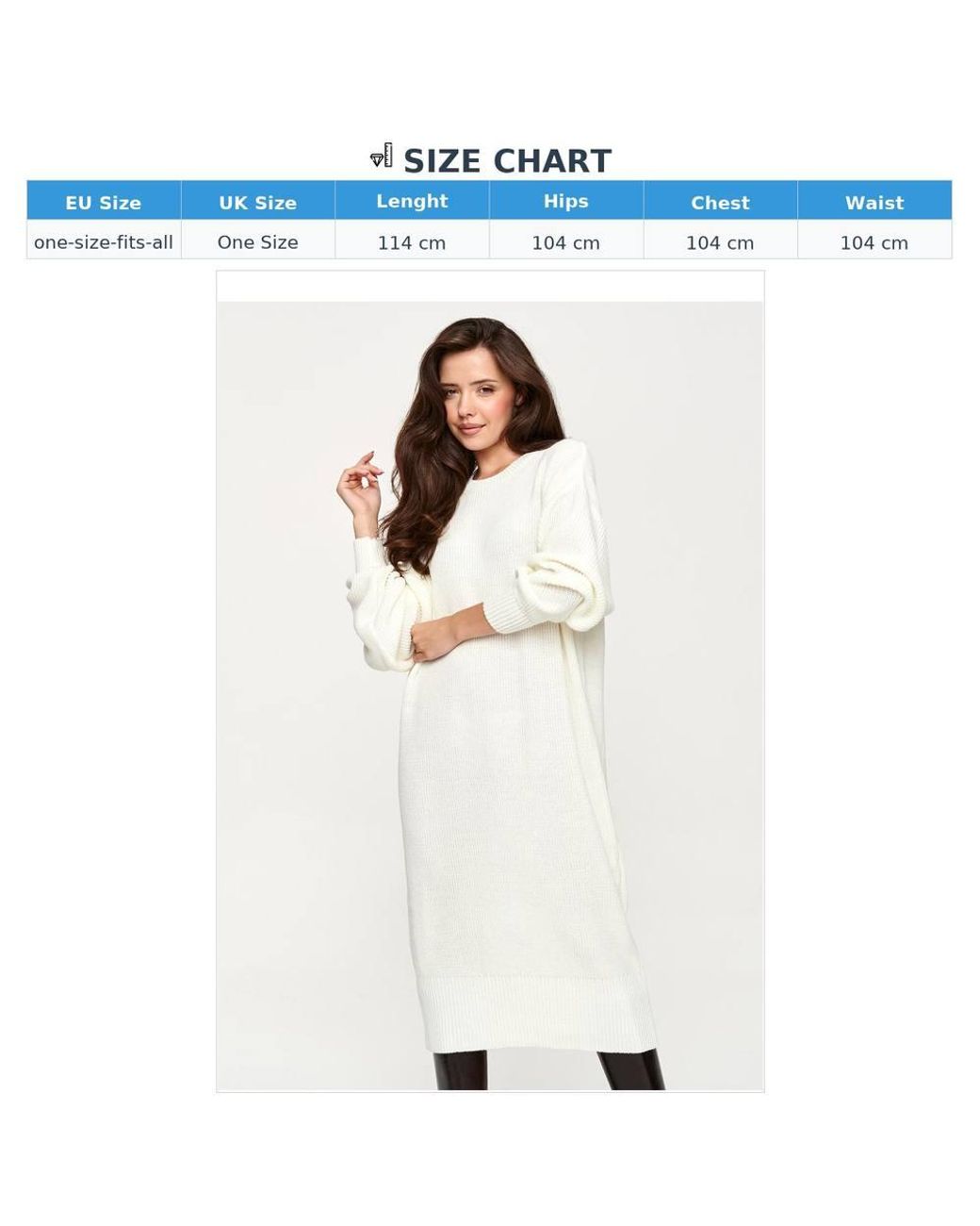 Love Lace Natural Knitted Long Sleeve Shift Dress