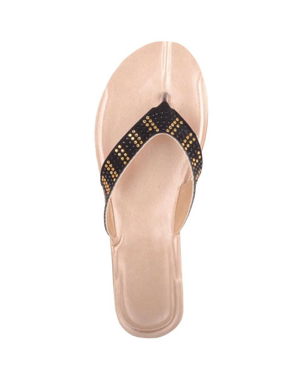 Absolute Footwear Pink Easy Slip On Summer Toe Bar Beach Pool Flat Slider Flip Flop Sandals