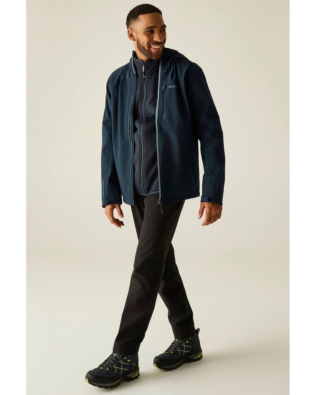 Regatta Blue Birchdale Waterproof Shell Jacket for men