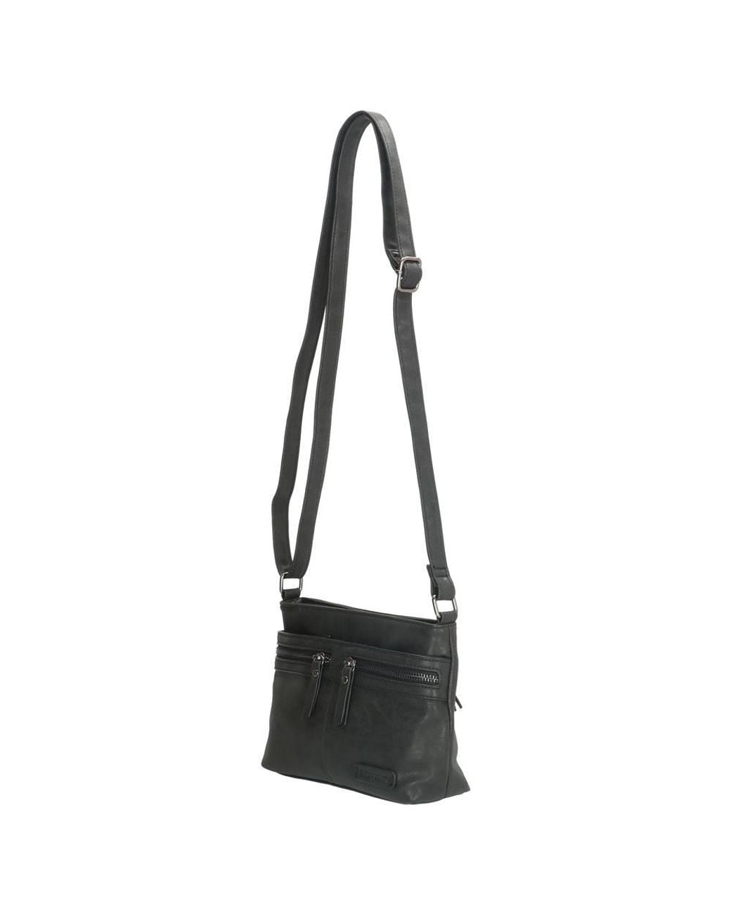Enrico Benetti Black Noumea Single Handle Vegan Leather Handbag