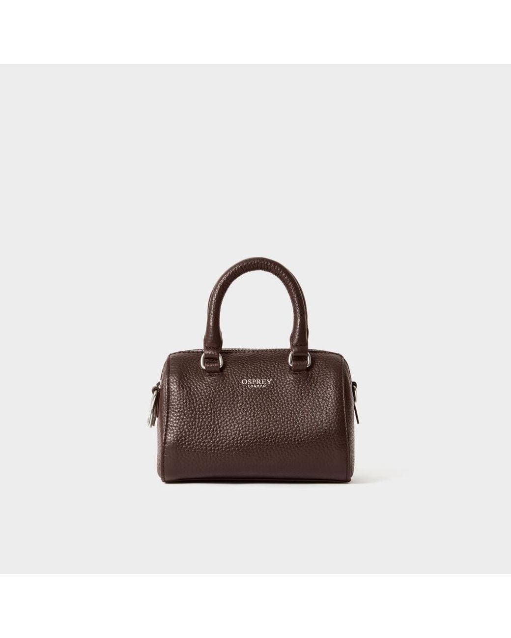 Osprey Brown The Madison Mini Leather Barrel Bag