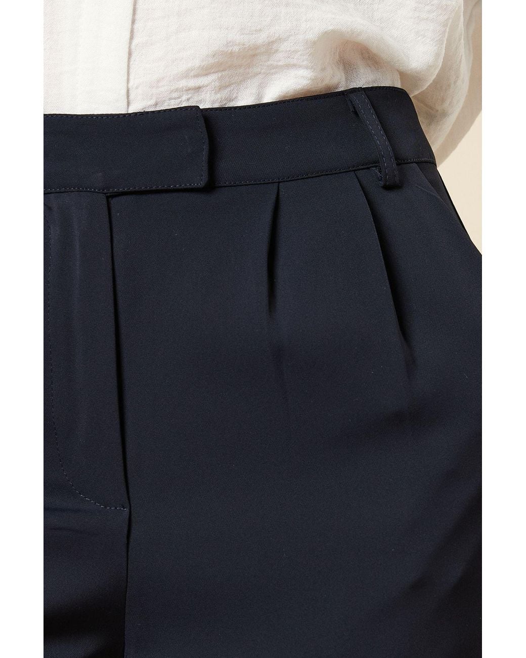 Dorothy Perkins Blue Straight Leg Trouser