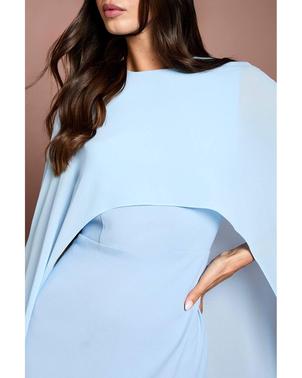 Coast Blue Cape Sleeve Maxi Dress