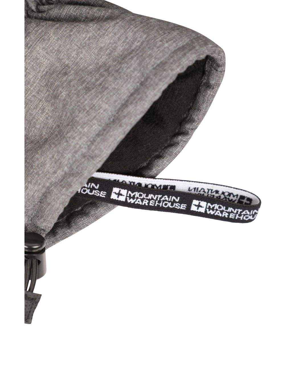 Mountain Warehouse Black 'Lodge' Warm Soft Lightweight Snowproof Textured Skiing Winter Gloves for men