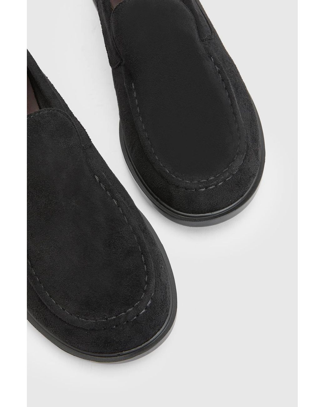 Wallis Black Clara Faux Suede Loafers