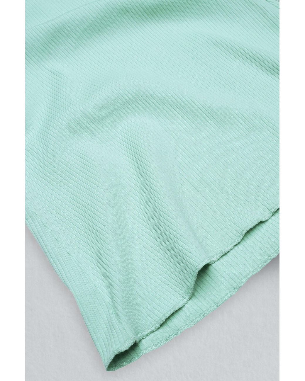 Enorsia Green High Waisted Flare Leggings